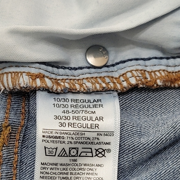 Gap Denim Raw Hem Leggings Skinny Stretchy Jeggings Wedgie Ankle Jeans SZ 10/30 - Picture 8 of 8